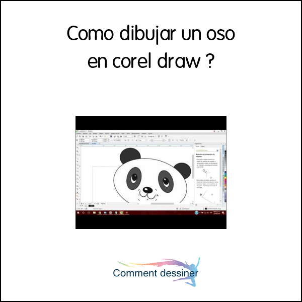 Como dibujar un oso en corel draw